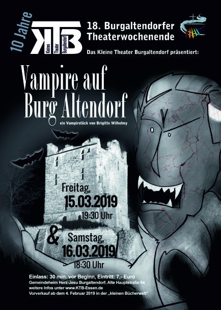 Plakat Vampire auf Burgaltendorf